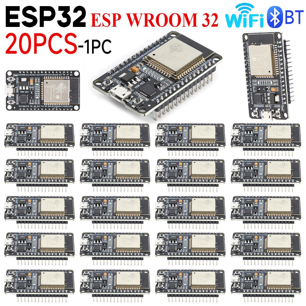 1-10PCS ESP32 Development Board CP2102 USB Wireless WiFi Bluetooth Module Ultra-Low Power Consumption Dual Core 30Pin ESP32
