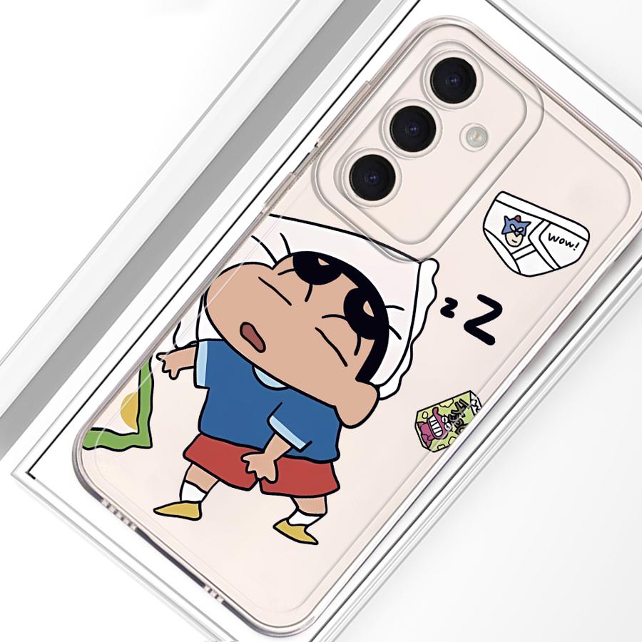 Phone Case for Samsung Galaxy A55 A23 A14 A16 A36 A13 A56 A50 A34 A35 A33 A52 A52 A31 A26 A24 A25 A51 A54 Cute Crayons Shinchan