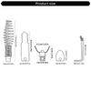 5pc/Set Drain Auger Drain Snake Drill Attachment For Efficient Pipe Cleaning In 4-8Inch Pipe for VEVOR PioneerWorks