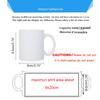 Customized Ceramic Magic Mug Pour In Hot Water Pictures Display Mugs Print Picture Photo LOGO Text Hot Water Change Color Cup