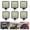 48 Вт Квадратный светодиодный рабочий свет 12 В Внедорожный мини-квадрат 16 Световой дополнительный свет Модифицированные фары Прожекторы 2/4/6 шт.