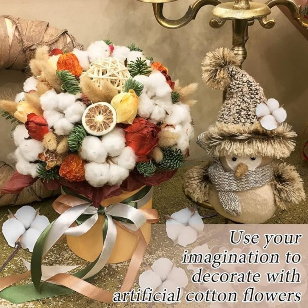 20 шт. хлопковых стеблей, натуральные хлопковые цветы, сушеные хлопковые палочки, ветка для вышивки, наполнитель для фермерского дома, мебель, свадебное украшение для дома своими руками