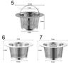 Stainless Steel Sink Strainer Round Shape Anti-blocking Drain Stopper Mesh Hair Catcher Floor Waste Filter Net