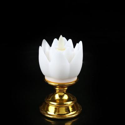 Светодиодная лампа Lotus, имитация фитиля свечи, мягкий естественный свет, лампа в виде цветка лотоса, лампа в виде Будды