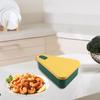 Пищевой силикон Коробка для хранения пиццы Ланч Прочная Многоцелевая Легкая очистка для дома и путешествий