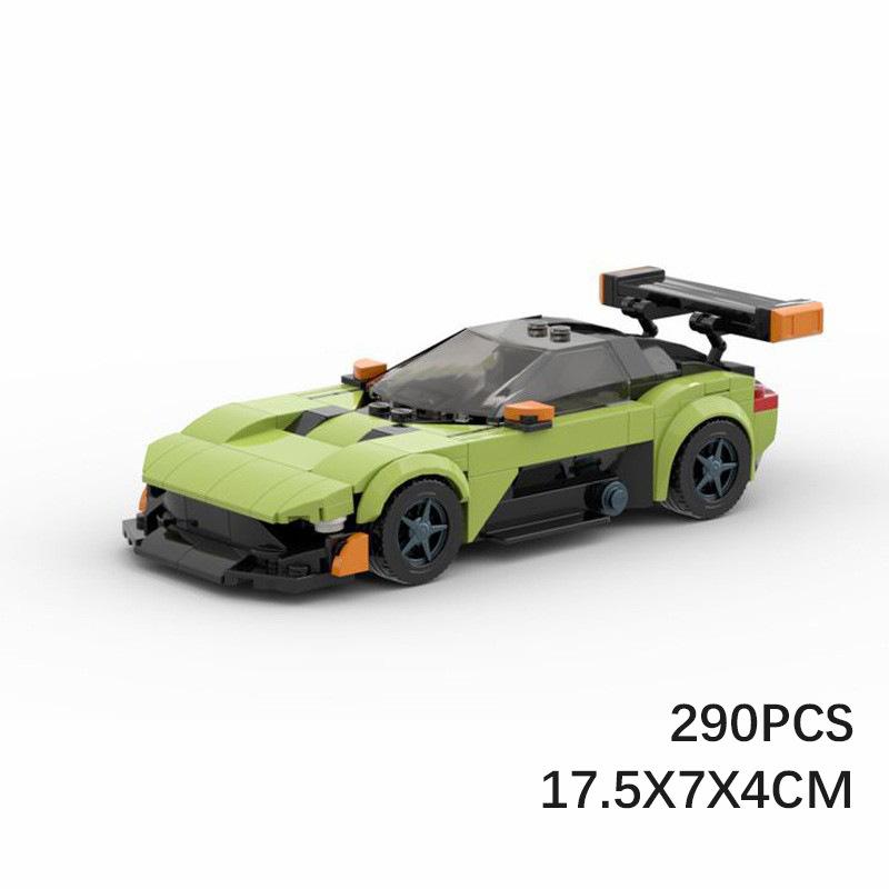 Совместимый с конструктором 83588 Aston Martin Vulcan, Креативный Суперкар GT3 Классический Speed8 Сетка