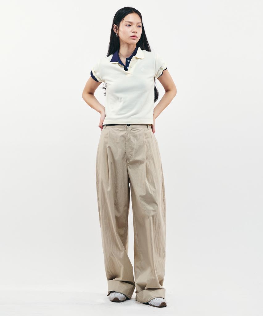 CITYBREEZE Cotton Curved Pants_Beige