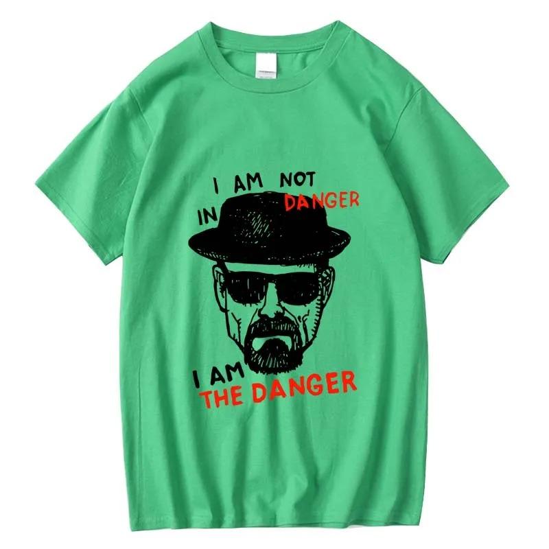 Мужская футболка с коротким рукавом Breaking Bad Мужская футболка Повседневная с принтом Хайзенберга Летняя футболка Крутая футболка Мужская Мужские Топы