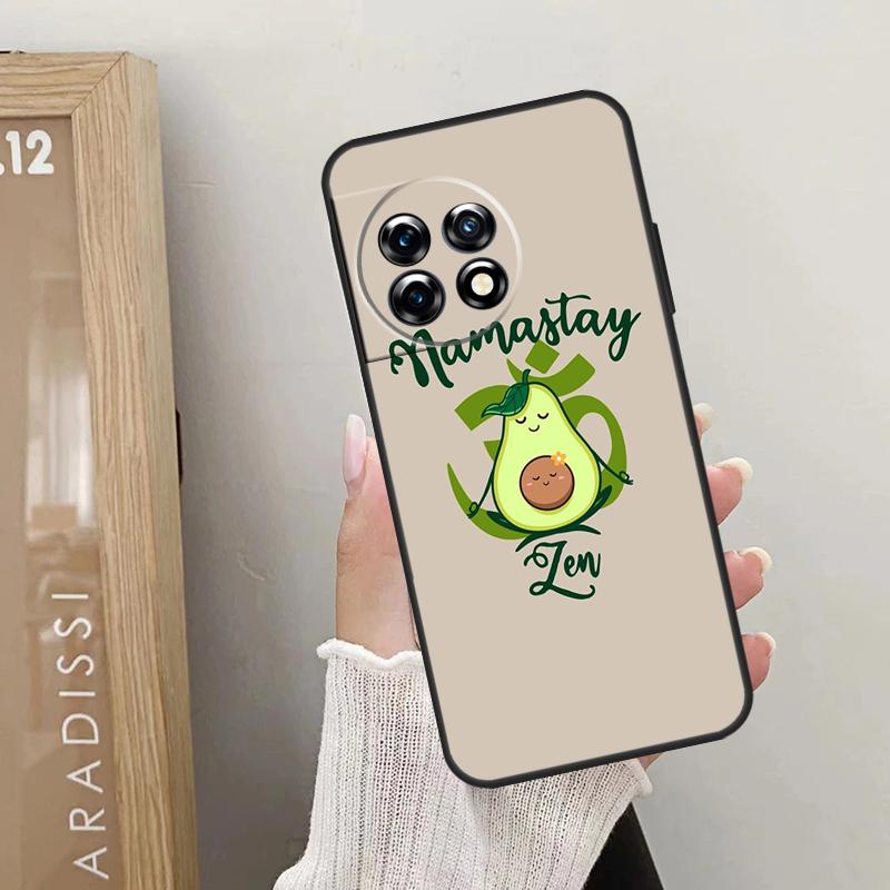 Avocado Yoga Funny Pattern Case For OnePlus 10T 10R 12R 9R 8T 12 11 9 10 Pro Nord CE 2 3 Lite CE4 2T N10 N20 N30 Cover