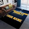 Name Custom Denver Nuggets Carpet Rug for Living Room Bedroom Home Sofa Decoration,Kids play Non-slip Floor Mat
