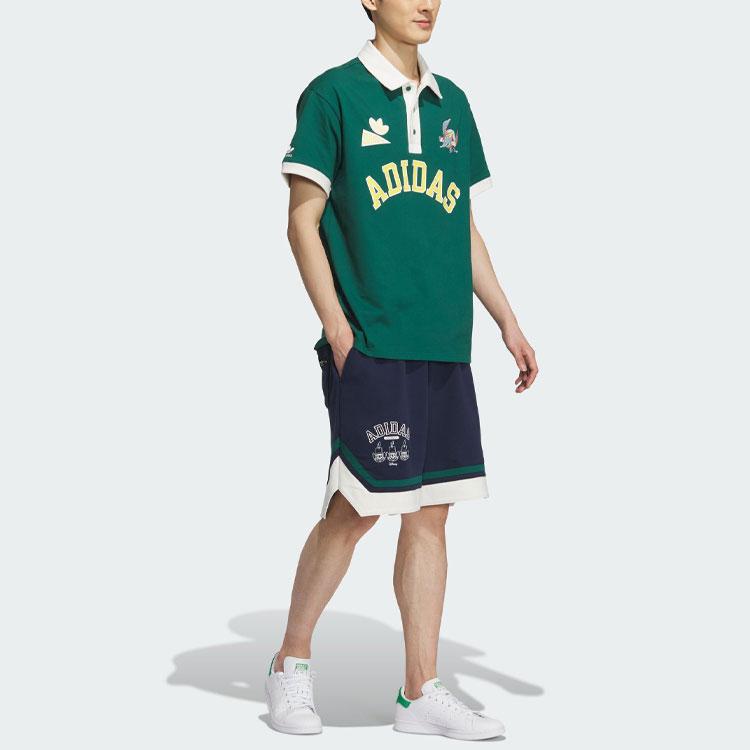 adidas Оригинальная спортивная рубашка-поло X Disney 'Дамбо - Зеленая' IN1077