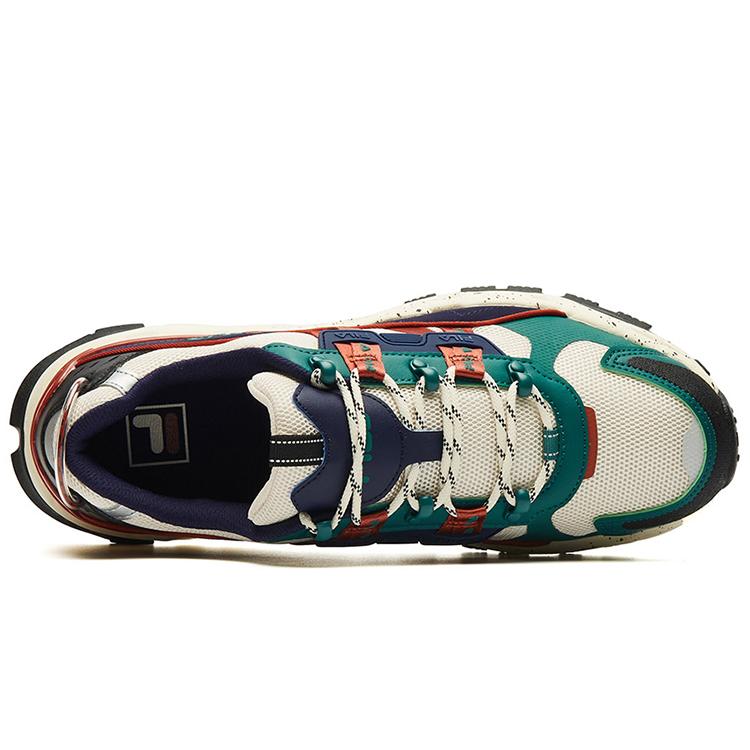 Fila TREK Кроссовки для малышей Низкие Повседневные Мужские Бежевый Коричневый Зеленый F12M134155FWB