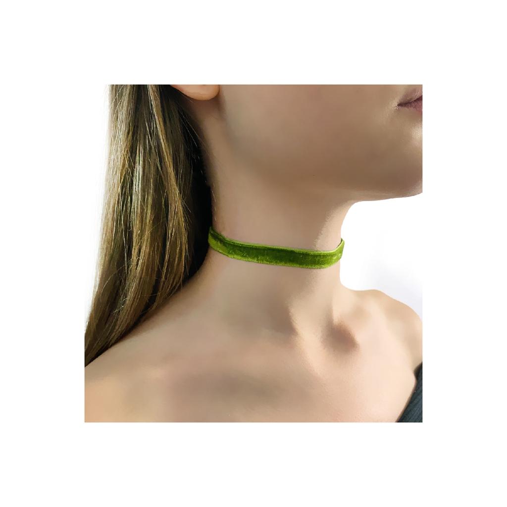 Light Brown Velvet Collar Necklace