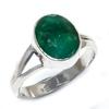 Emerald(Simulated) Gemstone Handmade 925 Sterling Silver Jewelry Ring S.7 Y0W71