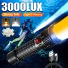 2*30W High Power 3000 LUX LED Dive Light with USB Type-C Charging Rechargeable Diving Flashlight IPX8 Waterproof Underwater Lamp