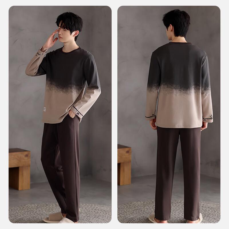 Dushiliren Spring And Summer Pajamas, 2025 New Style, Pure Cotton Round Neck Casual Two-Piece Set for Home Wear