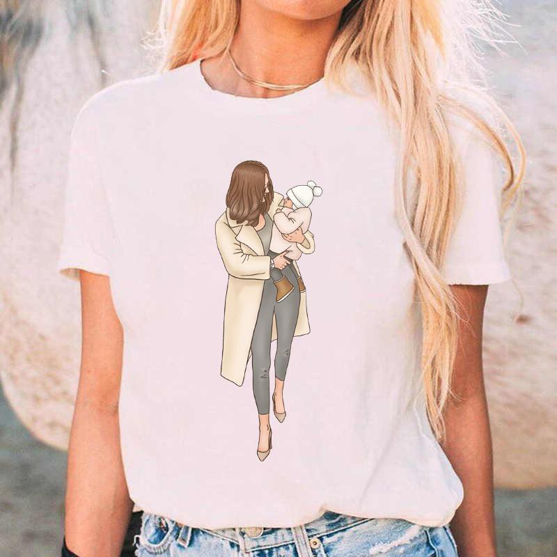 Женские футболки повседневные футболки с коротким рукавом летние женские мультяшные принты женская одежда женская графическая белая футболка женская футболка