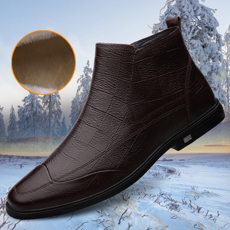 2024 Новые мужские формальные ботинки, роскошные брендовые деловые мужские туфли, высокие зимние ботинки, мужская обувь из крокодиловой кожи, нескользящие ботильоны