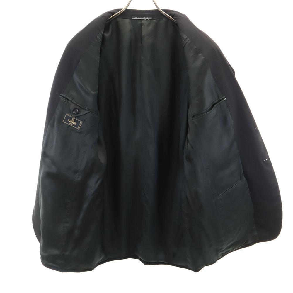 Fendi Сделано в Италии приталенный пиджак черный Мужской Б/У