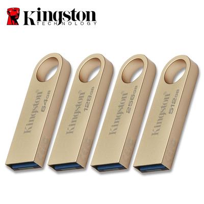 Kingston 128 ГБ Металлический U-диск USB Флеш-накопитель 64 ГБ 256 ГБ 512 ГБ USB 3.2 Gen 1 Скорость до 220 МБ/с Металлический корпус DTSE9G3 Портативный U-диск Флеш-накопитель