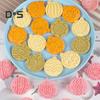 10 stks/set Kerstbal Cookie Cutter Mold Food Grade PP Vaatwasmachinebestendig Druk DIY 3D Fondant Cookie Maker Mold Keuken Bakken Tools