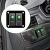 2 Gang Rocker Switch Panel Auto Replacement Parts for Car Marine Camper Caravans Travel Trailer 12-24V LED Waterproof Switch Panel Circuit Breaker