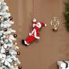 Santa Claus 60 cm Singing and Climbing Santa Claus with Gift Rope Sound Function Indoor, Red