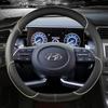 Чехол на руль автомобиля из искусственной кожи для Hyundai Tucson NX4 Elantra Sonata 10th, автоаксессуары