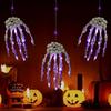 Realistic Glowing Skeleton Hand Plastic Ghost Skeleton Hand Lamp  Halloween Party