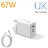 Xiaomi Быстрое зарядное устройство 67 Вт USB Type-C PD Кабель Быстрая зарядка Quick Charge 3.0 Адаптер Для iPhone Для Xiaomi Для Samsung Мобильных телефонов