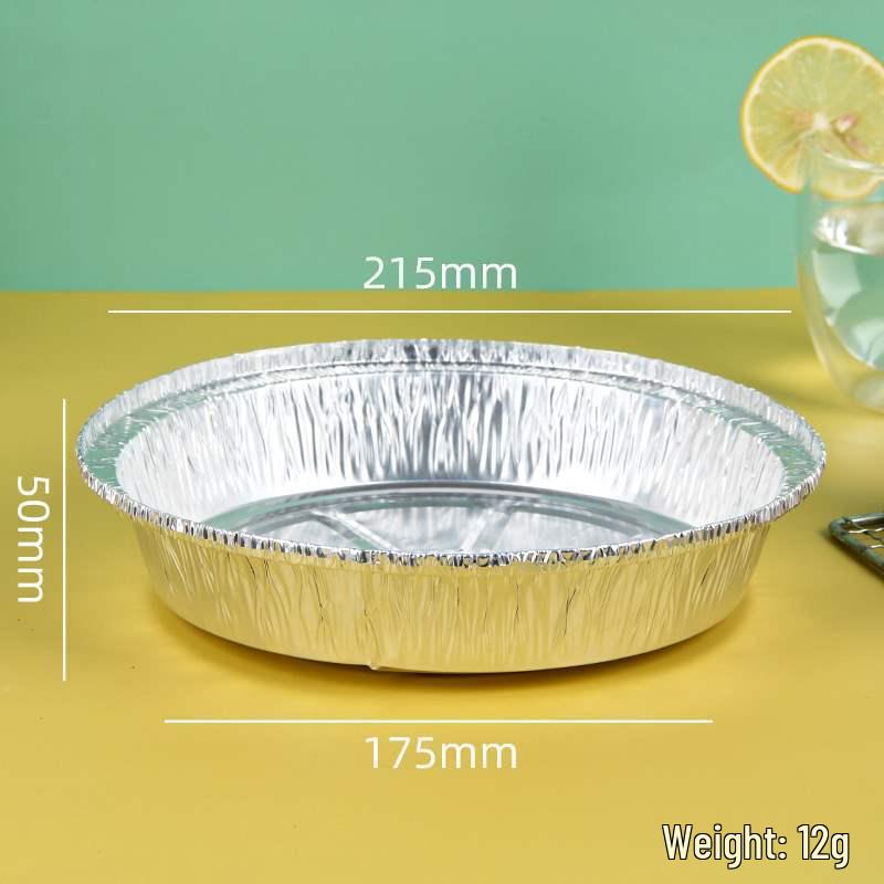 Round Aluminum Foil Pan for Home Use - Air Fryer, BBQ, Baking, and Takeout