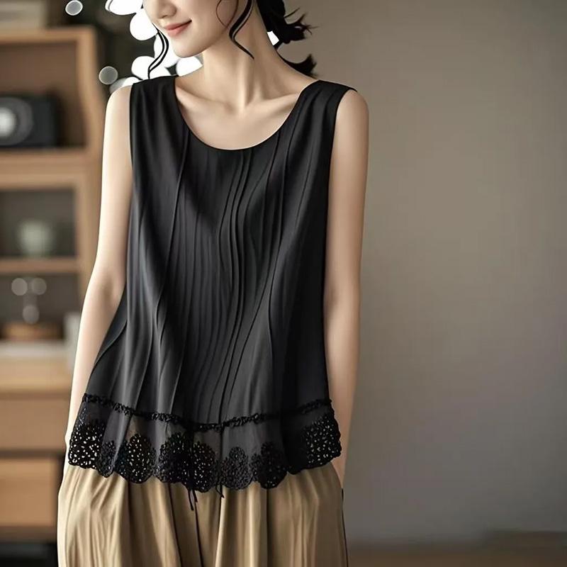 Sleeveless Tops Cotton Oversized Halter T-shirt Women Summer Sleeveless Undershirt Slim Stretchy Printed Sleeveless Tops