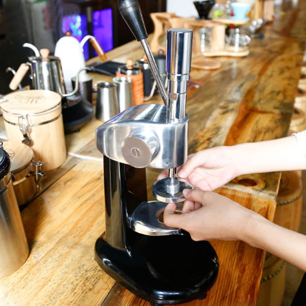 Stainless Steel Manual Quantitative Coffee Tamper Powder Pressing Machine for Coffee Shop