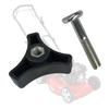 Lawn Mower Plastic Triangle Handle Knob Nut Screw Bolt Kit Tool