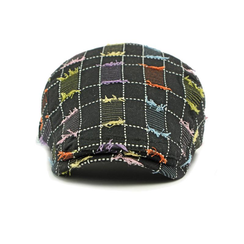 Клетчатый берет Женский Британский Винтажный Прогрессивный Шляпа Кепка Художника Мужская Кепка с Козырьком