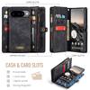 Для чехлов Google Pixel 10 Pro / Google Pixel 10 CASEME 008 Кожаная обложка со съемным кошельком и ремешком