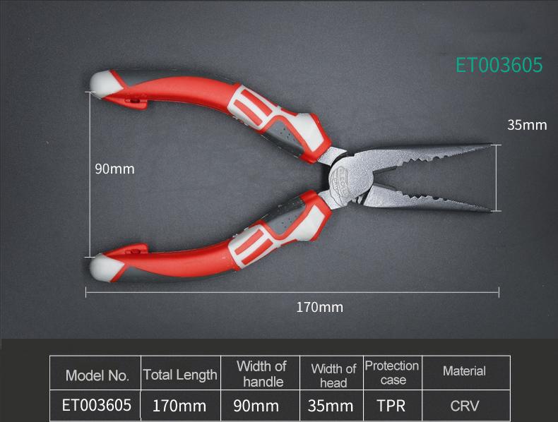 ELECALL 6" 8" Электрический инструмент плоскогубцы Длинногубцы Бокорезы Кусачки для проволоки и кабеля Кусачки для резки ручные инструменты