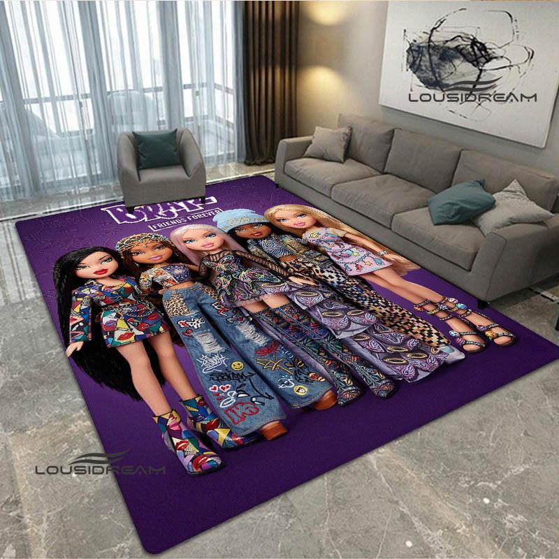 Ковер с принтом Bratz в стиле каваи Нескользящий ковер уличные ковры ковер для зоны декор ковра для спальни подарок на день рождения