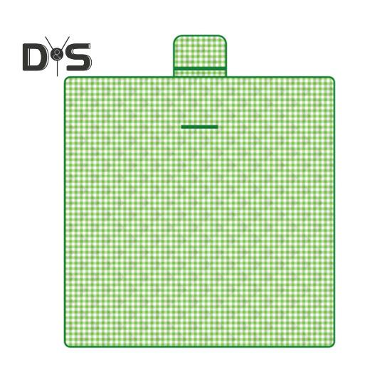 Плед для пикника с толстым хлопковым наполнителем, водонепроницаемый, легко моется, многоцелевой пляжный коврик, складной коврик для пикника с ручкой