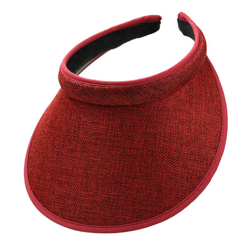 Women's Summer Sun Hat Wide Brim Beach Outdoor Travel Foldable Multi-function Straw Cap Visor Suncap Portable
