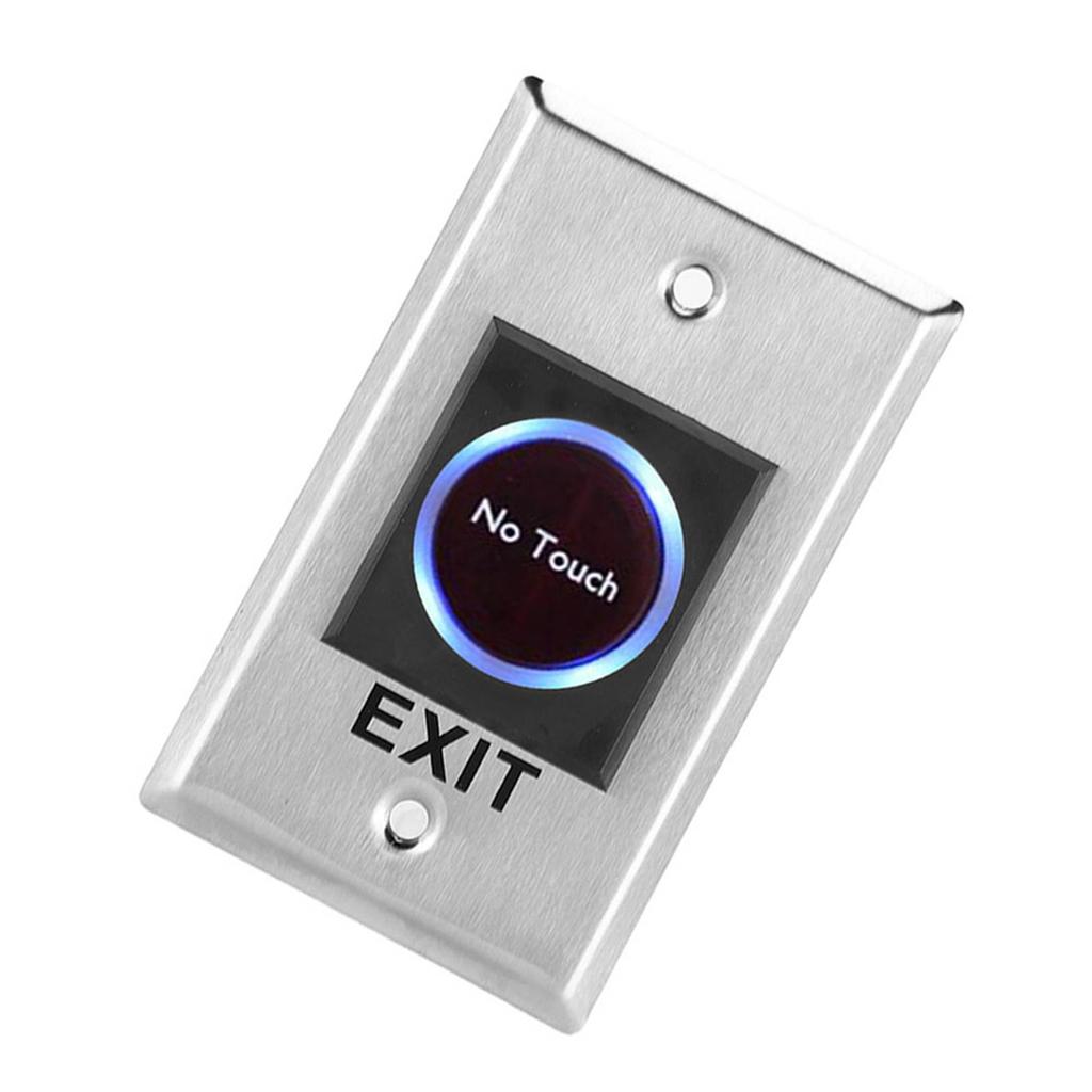 DC12V Infrared Sensor Switch Contactless Touch Free Door Exit Button with Backlight for Access