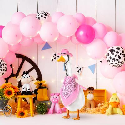 Костюм ковбоя для крыльца гуся, ковбойская шляпа в стиле вестерн с банданой, праздничный костюм гуся для 23-дюймовой/17-дюймовой цементной статуи гуся