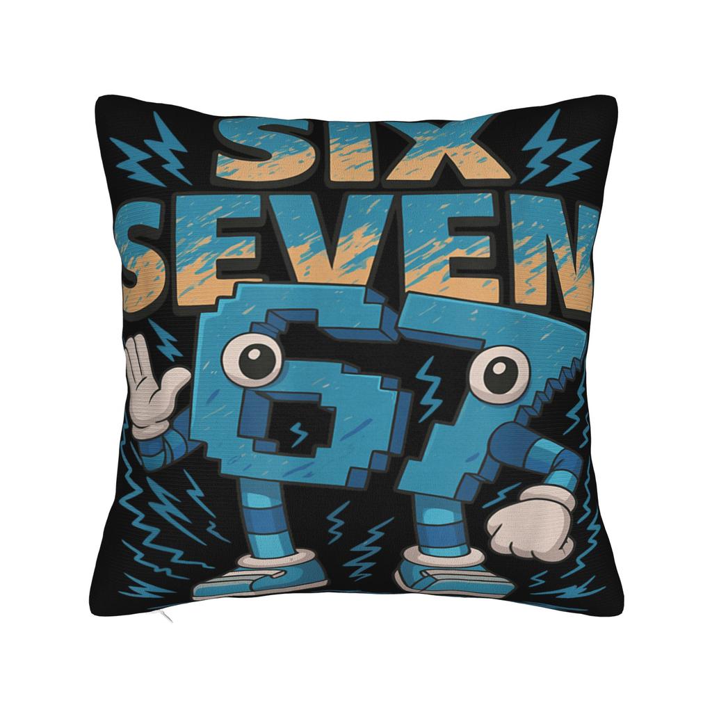 Pillow Case I was 6 Now Im 7 Six Seven 7 Years Old 67 Birthday Brainrot Pillow Cover For Chair Sofa Home Decor Cute Pillowcases