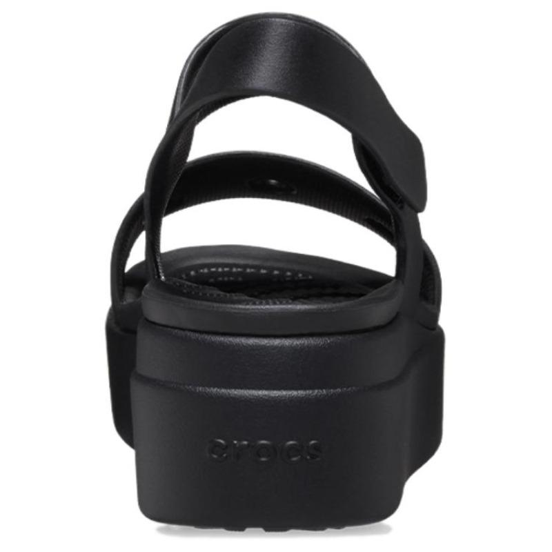 Crocs Brooklyn Platform Sandal Open Toe Outdoor Breathable Beach Sandals Women Black 210676-001