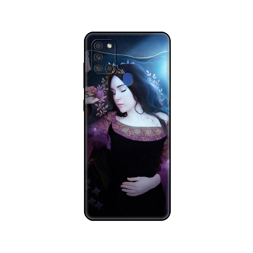 Черный чехол из ТПУ для Samsung Galaxy A50 50S A30S A10 A01 A11 A21S A31 A41 A51 A71 M21 M30S S10 LITE oracle de la nuit dark light