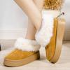 Chunky Platform Faux Fur Ankle Boots Women Thick Bottom Long Plush Warm Winter Boots Shoes Woman Non Slip Casual Snow Boots 2023