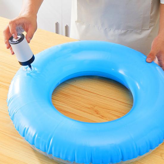 Mini Vacuum Sealer Machine Good Sealing Moisture-Proof 2-in-1 Extraction Inflation Rechargeable Kitchen Gadget for Meat Fish Vegetables Fruits