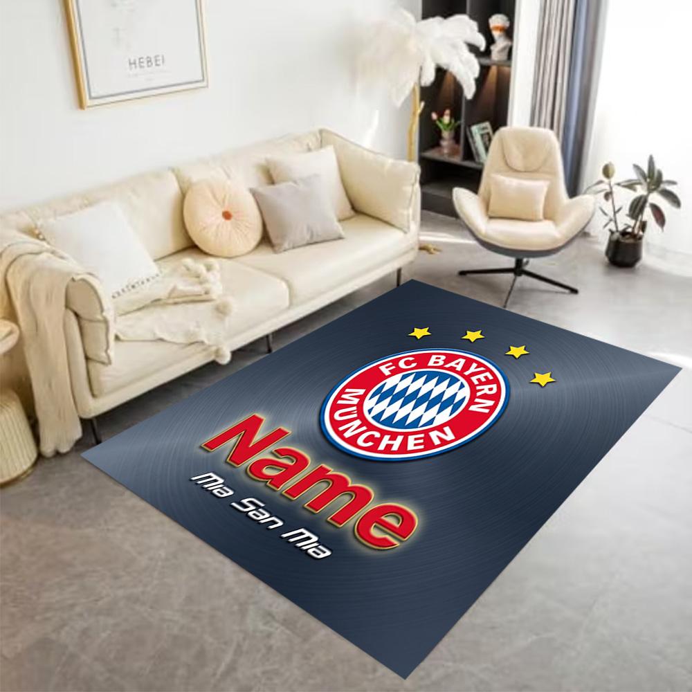 Bayern Munich Crest Carpet Design for Hallway Bedrooms Balcony Kitchen Anti-slip Rug Anime Office Decor Perfect Birthday/Christmas Gift Idea