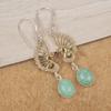 Украшения из амазонита, Красивые серьги ручной работы, Красивые серебряные серьги, Серебряные украшения с амазонитом, Подарок сестре