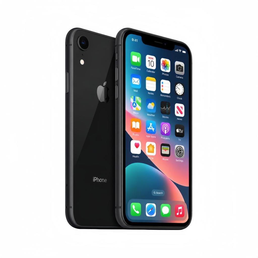 Восстановленный Apple iPhone Xr 6,1'' 3 ГБ ОЗУ 64 ГБ ПЗУ Черный 4G LTE Разблокированный смартфон с одной SIM-картой